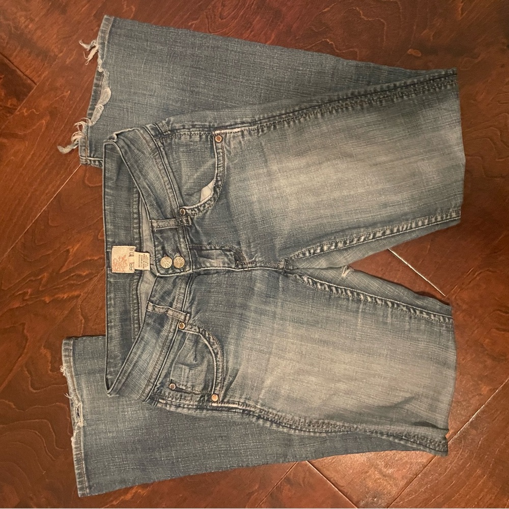 Arden B Low Rise Distressed Jeans
